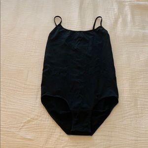 Black tank top body suit